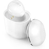 Invisible Earbuds Mini Single Earbuds Tiny Discreet Hidden Earphones for Work, Small Ear Canals in-Ear Wireless with Charging Case for Work - White