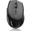 TECKNET Bluetooth Mouse, 4800 DPI Wireless Mouse, 2-Year Battery 6 Adjustable DPI, 6 Buttons Compatible with Laptop/Windows/Computer - Black - Black