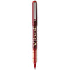 Pilot VBall Liquid Ink Rolling Ball Stick Pens, Fine Point, Black Ink, 12-Pack (35112) - Red