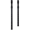 SMARTWOODI Set of 2 Irish Whistles Matte Black Key of C & D ABS - Black