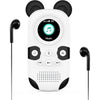 RUIZU 64GB MP3 Player for Kids, Cute Panda Portable Music Player MP3, Child MP3 Player with Bluetooth 5.3, Speaker, FM Radio, Voice Recorder, Alarm Clock, Stopwatch, Pedometer, Support up to 128GB - Panda