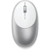Satechi M1 Wireless Bluetooth Mouse, USB-C Rechargeable, Compact & Portable, for MacBook Air/Pro M4, iPad Air/Pro M4/M3, iPad mini, Mac mini, iMac & Windows - Space Gray - Silver