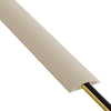 D-Line 6ft Floor Cord Cover, Cable Channel, Protect Cords, Prevent Trips - 0.63" W x 0.31" H - Gray - Beige