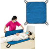 NEPPT Positioning Bed Pads for Elderly Transfer Sheet Hospital Bed Blanket Bedridden Patient Turning Body Lift Assist Draw Sheets with Handles for Pull, Slide, Repositioning, Transferring (48" X 40") - Blue-39" X 46"