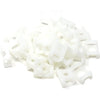 iexcell 100 Pcs Black 9 mm Cable Tie Base Saddle Type Mount Wire Holder - White