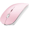 PeiBO Bluetooth 5.2 Wireless Dual-Mode Mouse, Gray Black, 2022 Model - Jelly PINK