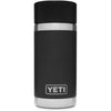 YETI Rambler 12 oz Bottle, Stainless Steel, Vacuum Insulated, with Hot Shot Cap - Black