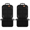 SMART ELF Car Seat Protector, 2Pack Seat Protector Protect Child Seats with Thickest Padding and Non-Slip Backing Mesh Pockets for Baby and Pet,Sedan SUV Truck (Black) - Black