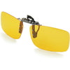 Cycling Sport Polarized Clip-on Flip up Metal Clip Sunglasses Lenses Glasses Unbreakable Driving Fishing Outdoor - Yellow