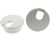 1-3/8 Inch (35 mm) U-Shaped Opening Desk Grommet 2 Pcs ABS Plastic Cable Hole Cover Cable Cord Grommet to Arrange Wires & Cords Through Computer Table/Countertops (White) - White