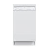 Honeywell 18 Inch Dishwasher with 8 Place settings, 6 Washing Programs, Stainless Steel Tub, UL/Energy Star- Black - white