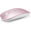 PeiBO Bluetooth 5.2 Wireless Dual-Mode Mouse, Gray Black, 2022 Model - pink