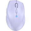 TECKNET Bluetooth Mouse, 4800 DPI Wireless Mouse, 2-Year Battery 6 Adjustable DPI, 6 Buttons Compatible with Laptop/Windows/Computer - Black - Lavender
