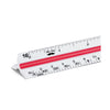 Mr. Pen Architectural Scale Ruler, 12 Inch, White, Contractor's Scaling Ruler, Drawing & Drafting Tool - White