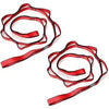2pcs Nylon Daisy Chain 6 Loop Adjustable Multipurpose Strap Rope 25kN Strong Climbing Straps 43 Inches for Yoga Swing Yoga Hammock Trapeze Ceiling Anchors Daisy Chains - Red