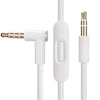 Replacement Audio Cable Cord Wire,Compatible with Beats Headphones Studio Solo Pro Detox Mixr Executive Pill with in Line Mic and Control (Black Red) - White