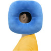 Ear Piercing Pillow for Side Sleeping Ear Pillows with Holes for Ear Pain Pressure Sore Relief Earring Cnh Nflammation Surgery Guard Pillow Headphone Sleepers Donut Cushion Adjustable Filling - Bule