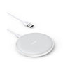 Anker 313 Wireless Charger (Pad), Qi-Certified, 10W Max Fast Charging for Samsung, Compatible with iPhone 16 Plus/15 Plus/14 Plus/12, AirPods (No AC Adapter, Not MagSafe Magnetic Charging Compatible) - white