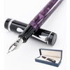 Conklin Duragraph Fountain Pen Forest Green - Broad Nib, Premium Writing Instrument with Rich Resin Finish - Purple Nights