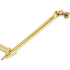 NearMoon Adjustable Shower Arm Universal Connection, Extension Arm, Adjust Angle to Upgrade Shower Experience, Easy to Install, Anti-leak (11 Inch, Chrome Finish) - Chrome Gold