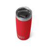 YETI Rambler 10 oz Tumbler, Stainless Steel, Vacuum Insulated with MagSlider Lid, Tropical Pink - Rescue Red