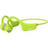 Bone Conduction Headphones Bluetooth, Wireless Open-Ear Headset with Microphones,Titanium Lightweight Sweat Resistant, Answer Phone Call Sports Earphones for Running Hiking Bicycling - Green