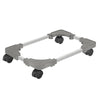 Liitrton Mobile CPU Stand Adjustable Computer Tower Stand with 4 Caster Wheels Fits Most PC (White) - Light Grey