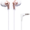 Panasonic ErgoFit Wired Earbuds, 3.5mm Jack In-Ear Headphones Wired with Dynamic Crystal-Clear Sound and Soft Ergonomic Custom-Fit Earpieces (S/M/L), for Phones and Laptops - RP-HJE120-N (Rose Gold) - Rose Gold