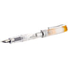 Pilot Prera Iro-Ai Calligraphy-Nib Fountain Pen, Transparent Light Blue Body (FPRN-350R-TLBCM) - Orange