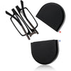 SKYOAK Evolved Folding Reading Glasses For Women Men Blue Light Blocking Anti UV Eyestrain Foldable Portable Compact Readers with Flat Hard Case Pocket Computer glasses 1.5 BLACK - Smaller Size-black+magnetic Case