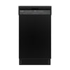 Honeywell 18 Inch Dishwasher with 8 Place settings, 6 Washing Programs, Stainless Steel Tub, UL/Energy Star- Black - black