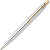 Sheaffer VFM Excessive Red Ballpoint Pen with Chrome Trim - Chrome/Gold