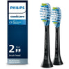 Philips Sonicare Genuine C3 Premium Plaque Control Replacement Toothbrush Heads, 2 Brush Heads, Black, HX9042/95 - Black