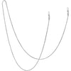 Stainless Steel Eyeglass Holder Chain 80cm Eyeglass Necklace Chain - Silver