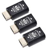 EVanlak Hdmi Edid Emulator Passthrough 3rd Generrtion Premium Aluminum Eliminated Emulator Adapter Work with Mac Thunderbolt to HDMI Switches/Extender/AV Receiver/Video Splitters 1080-3840x2160@60H - E800P-3PCS