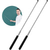 Teachers Pointer Stick, Telescopic Teaching Pointer, Retractable Classroom Whiteboard Pointer Extendable for Teachers, Guides, Coach with A Lanyard & Felt Head, Extends to 39.4'' - 2pcs Black