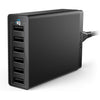 Anker Charger, 60W 6 Port USB Charging Station, PowerPort 6 Multi USB Charger for iPhone 14/13 Series, iPad Pro/Air/Mini, Galaxy S23/S22/S21, Note 20 Ultra, LG, HTC, and More - Black