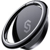 Syncwire Cell Phone Ring Holder Stand, 360 Degree Rotation Finger Ring Kickstand Polished Metal Phone Grip for Magnetic Car Mount - Black