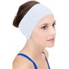 Sync Hair Guard & Ear Guard Headband - Wear Under Swimming Caps - White