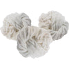 Chunky Vegan Wool Yarn 3 Pack (111 Yards Total, 37 Each Skein) - White- Fluffy Polyester Yarn Perfect for Soft Throw & Baby Blankets, Arm Knitting, Crocheting & DIY Crafts and Art Projects - White