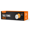 PRO-SPIN Ping Pong Balls - 3-Star Premium Orange Table Tennis Balls | High-Performance 40+ ABS Professional Quality | Ultimate Durability for Indoor & Outdoor Ping Pong Tables - Pack of 04 | White/Orange