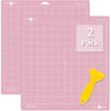 HTVRONT Variety Cutting Mat, 2 Pcs Cutting Mat 12x12 Compatible with Cricut Maker 3/Maker 4/Maker/Explore 3/4/Air 2/One Cutting Machine (LightGrip, StandardGrip), Cutting Mats Replacement Accessories - Fabric Grip12X12(2PACK)