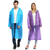 Opret 2 Pack Raincoats for Adults Reusable, EVA Rain Ponchos Lightweight Rain Coat Waterproof Rain Gear for Men and Women - 2pcs, Purple&blue