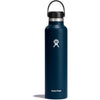 Hydro Flask Water Bottle - Insulated Stainless Steel - Non Spill, Leakproof in 24 Oz White - Indigo