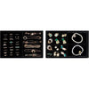 ProCase Stackable Jewelry Organizer Trays for Drawers, Jewelry Drawer Inserts Container Display Case Storage for Earring Necklace Rings Bracelet with Removable Dividers -Grey, 4 Layers - Shadow Black