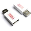 PortaPow USB Data Blocker (2 Pack) - Protect Against Juice Jacking - White