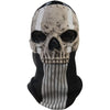 RRANYF Creepy Halloween Full Head Skull Mask with Movable Jaw, Adult Entire Head Realistic Latex Helmet, Scary Skeleton - W-cod Mask B