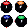 Kichwit Privacy Sign for Office Door, Do Not Disturb, Out of Office, Please Knock, In a Meeting, Conference Sign for Offices, 5 Inch, Black - Black