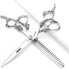 7" 7.5" 8"9" Professional Hairdressing Scissors Barber Salon Hair Cutting Dragon Shears (Large). (7 inch—A) - 7 Inch 2pc-c