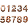 Mailbox Numbers for Outside, 2 Inch Door Address Number Stickers for Apartment Room, Gold Shiny, 1 Set of 10 Pcs. - Bronze